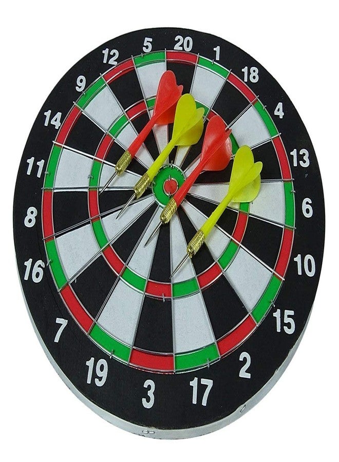 NIYANETAIL مجموعة لعبة رمي السهام المغناطيسية الدائرية البلاستيكية من NIYANETAIL - لوحة رمي سهام Bullseye مقاس 14 بوصة مع 6 سهام آمنة (SSTP) - أسود - Image 3